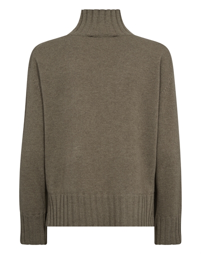 Mos Mosh - MMAima Cashmere Highneck Strik - Brindle